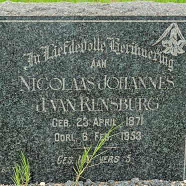 RENSBURG Nicolaas Johannes J., van 1871-1953