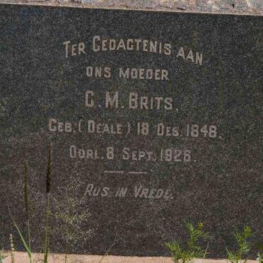 BRITS C.M. nee DEALE 1848-1926