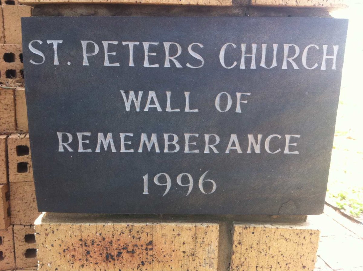 6. ST. Peter's Church Wall of Remembrance