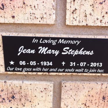 STEPHENS Jean Mary 1934-2013