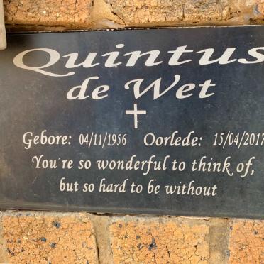WET Quintus, de 1956-2017