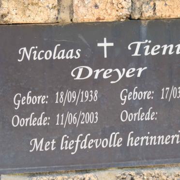 DREYER Nicolaas 1938-2003 &amp; Tienie 1941-