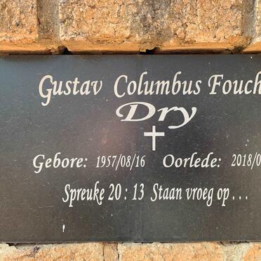 DRY Gustav Columbus Fouché 1957-2018
