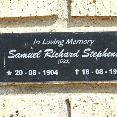 STEPHENS Samuel Richard 1904-1996