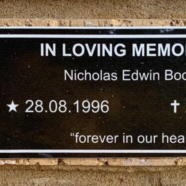 BOOYSE Nicholas Edwin 1996-2019