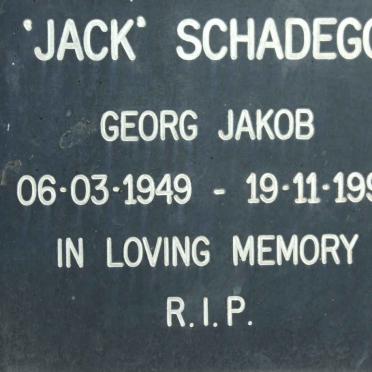 SCHADEGG Georg Jakob 1949-1996