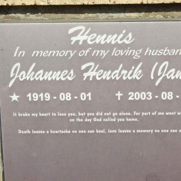 HENNIS Johannes Hendrik 1919-2003