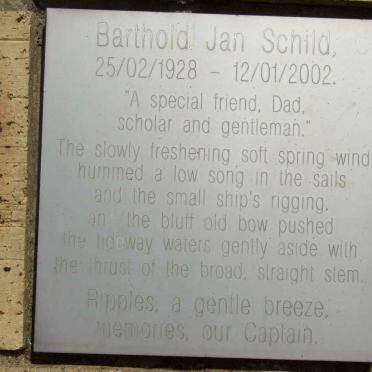 SCHILD Barthold Jan 1928-2002