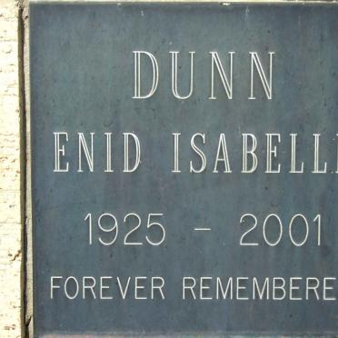 DUNN Enid Isabelle 1925-2001