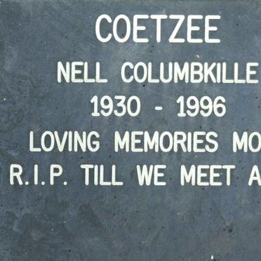 COETZEE Nell Columbkille 1930-1996