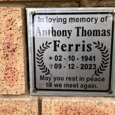FERRIS Anthony Thomas 1941-2023