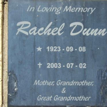 DUNN Rachel 1923-2003