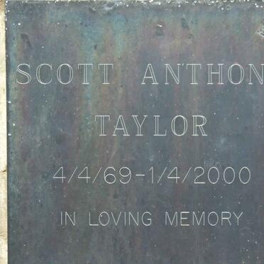 TAYLOR Scott Anthony 1969-2000