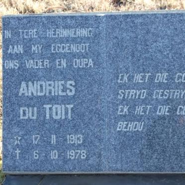 TOIT Andries, du 1913-1978