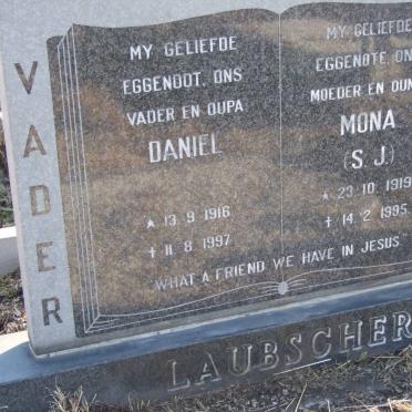 LAUBSCHER Daniel 1916-1997 &amp; S.J. 1919-1995