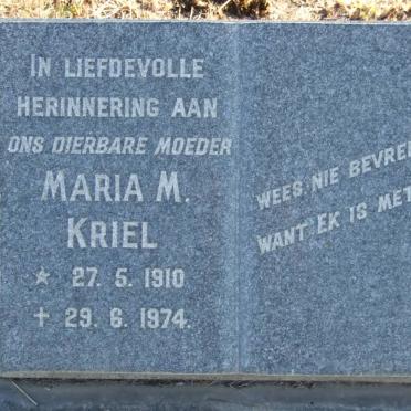 KRIEL Maria M. 1910-1974