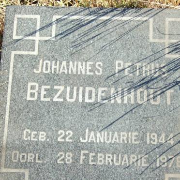 BEZUIDENHOUT Johannes Petrus 1944-1976