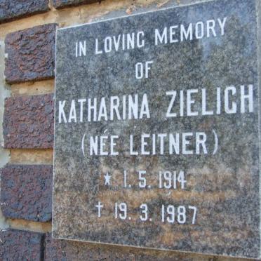 ZIELICH Katharina nee LEITNER 1914-1987