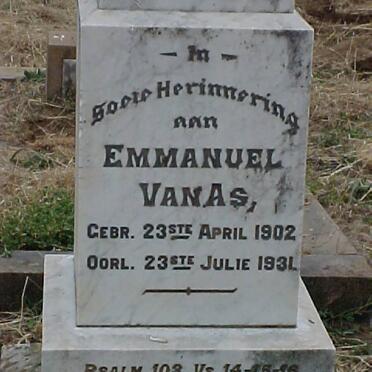 AS Emmanuel, van 1902-1931