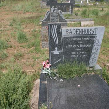 BADENHORST Johannes Urbanus 1918-1965