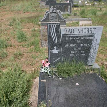 BADENHORST Johannes Urbanus 1918-1965
