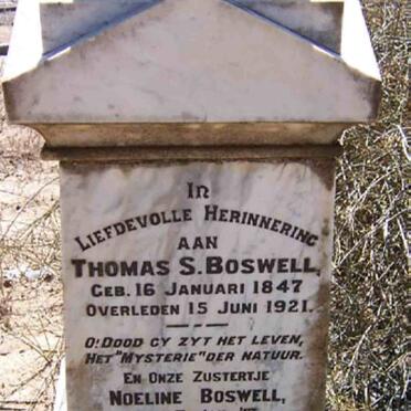 BOSWELL Thomas S. 1847-1921 :: BOSWELL Noeline 1913-1924