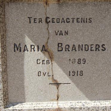 BRANDERS Maria 1889-1918