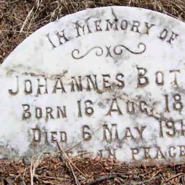 BOTHA Johannes 1895-1913