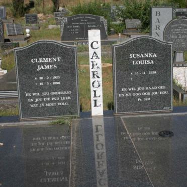 CARROLL Clement James 1925-1996 &amp; Susanna Louisa 1928-