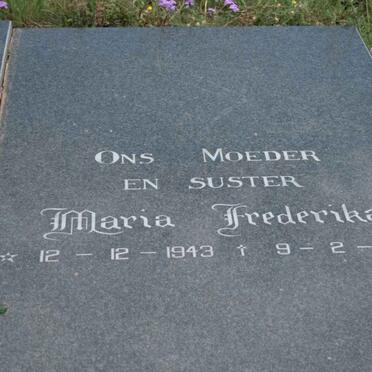 ENGELBRECHT Maria Frederika 1943-1993