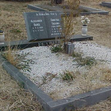 FENWICK Alexander Daniel 1922-1997 &amp; Christina Susanna FOURIE 1922-1996