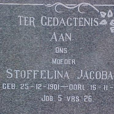 FOURIE Stoffelina Jacoba 1901-1978