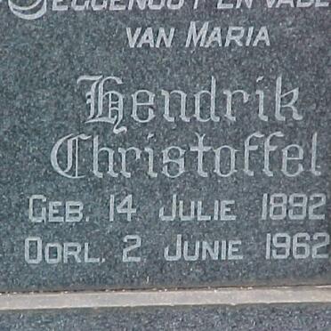 FOURIE Hendrik Christoffel 1892-1962 &amp; Martha Louisa JACOBS 1899-