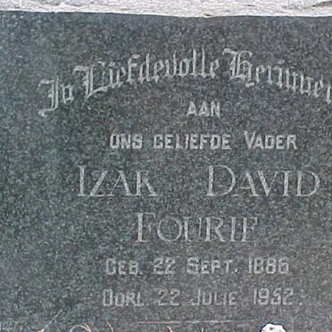 FOURIE Izak David 1886-1952