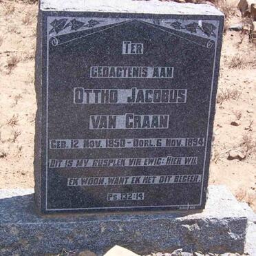 GRAAN Ottho Jacobus, van 1850-1894