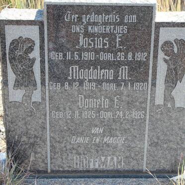 HOFFMAN Josias E. 1910-1912 :: HOFFMAN Magdalena M. 1919-1920 :: HOFFMAN Danieta E. 1925-1926
