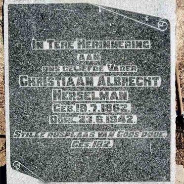 HERSELMAN Christiaan Albrecht 1862-1942