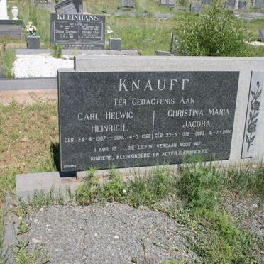 KNAUFF Carel Helwig Heinrich 1907-1968 &amp; Christina Maria Jacoba 1918-2001