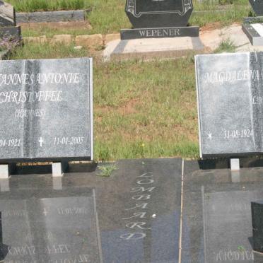 LOMBARD Johannes Antonie Christoffel 1921-2005 &amp; Magdalena Elizabeth 1924-