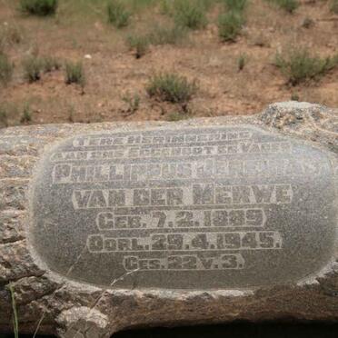 MERWE Philippus Jeremias, van der 1889-1945