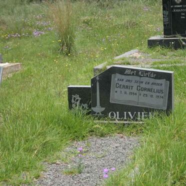 OLIVIER Gerrit Cornelius 1954-1974