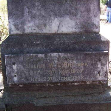 ORTLEPP Julius W.L. 1870-1932