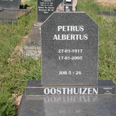 OOSTHUIZEN Petrus Albertus 1917-2005