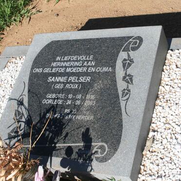 PELSER Sannie nee ROUX 1916-2003