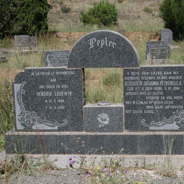 PEPLER Hendrik Lodewyk 1898-1980 &amp; Elisabeth Susanna Petronella 1904-1961