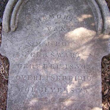 ROOS S.M.J. nee SWART 1850-1910