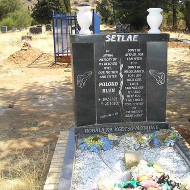 SETLAE Poloko Ruth 1972-2011