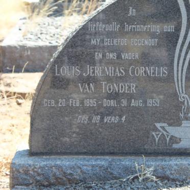 TONDER Louis Jeremias Cornelis, van 1895-1953