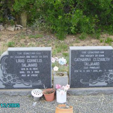 TALJAARD Louis Cornelis 1904-1989 &amp; Catharina Elizabeth PRINSLOO 1910-1995