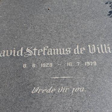 VILLIERS David Stefanus, de 1929-1979